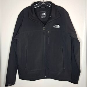 The North Face Black Performance Jacket with Full-Length Zipper